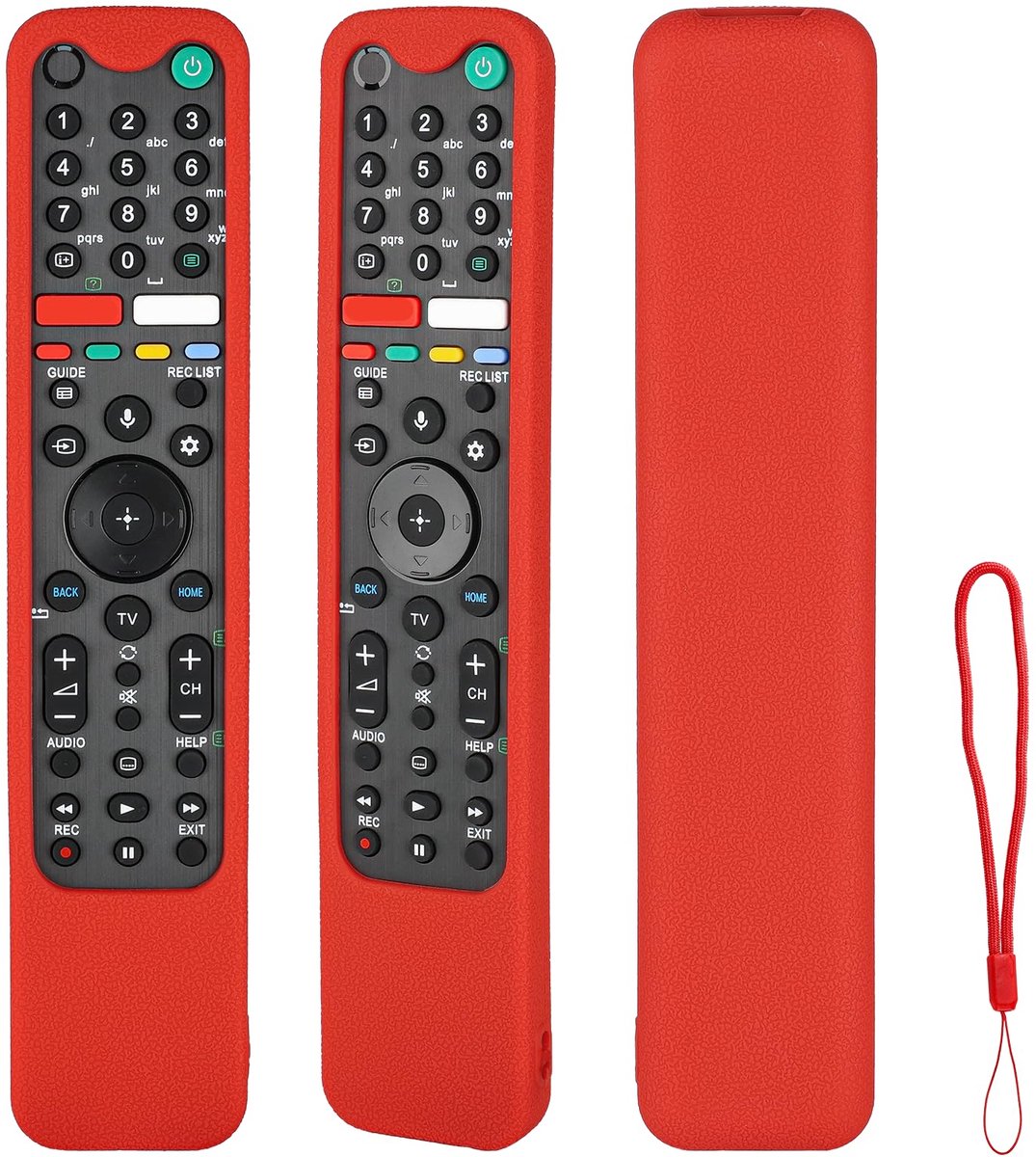 Afstandsbediening hoesje - Siliconen - Stootvast - Bescherming voor Sony afstandsbedieningen - ShopVlot