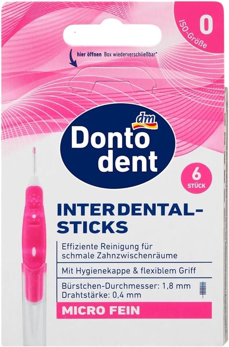 Interdental sticks ISO 0 - micro fijn - flexibele handgreep - effectieve reiniging - ShopVlot