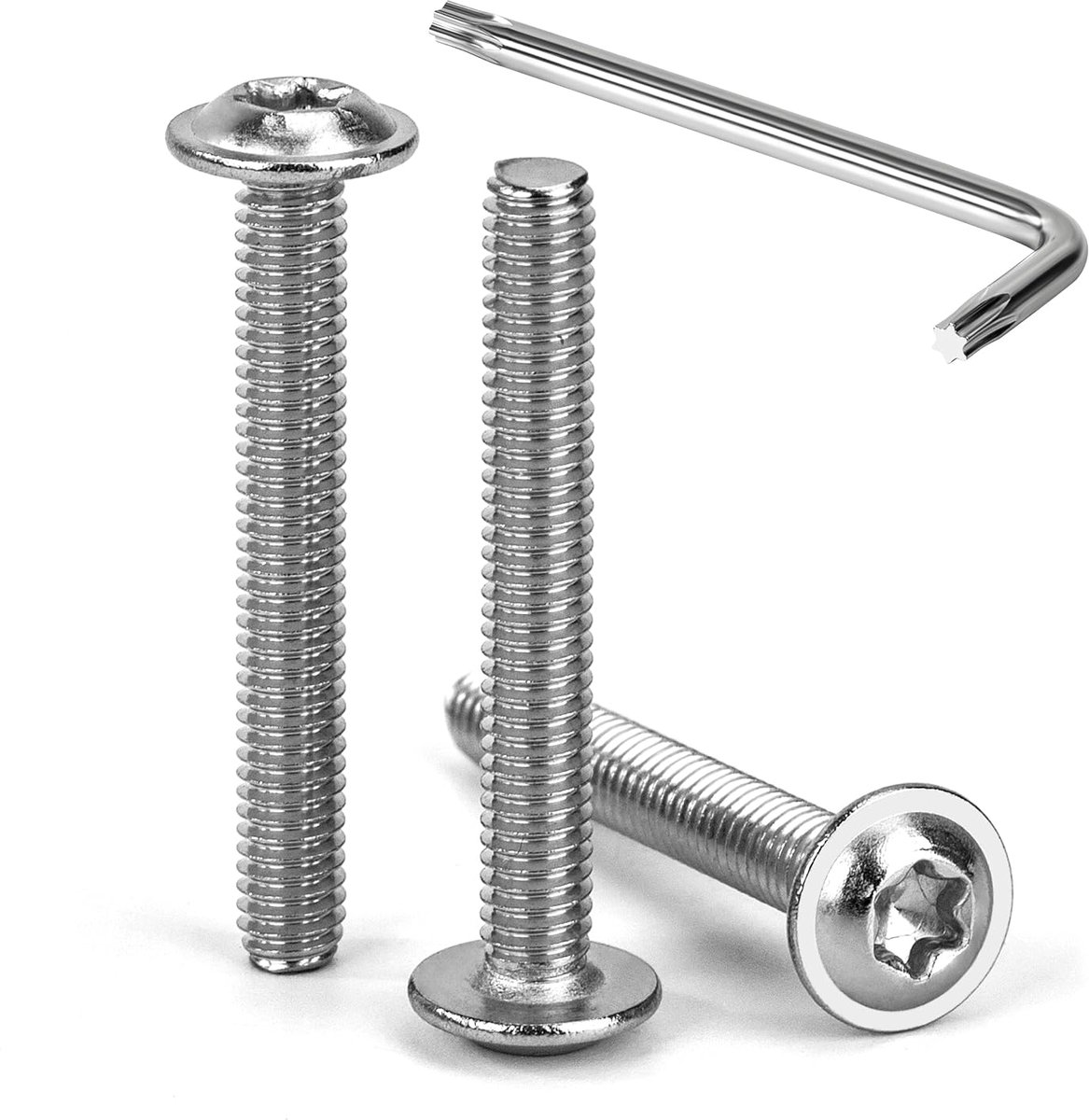 Lenskop schroeven M4 x 30mm - RVS A2 V2A - Torx met flens - Hoge sterkte en corrosiebestendig - ShopVlot