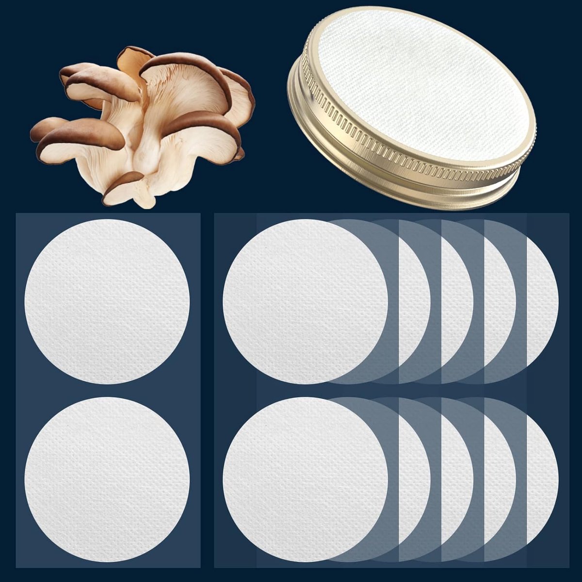 Diaphragma filter sticker 82mm - sterke hechting - 0.3um poriegrootte - ideaal voor paddocultuur - ShopVlot