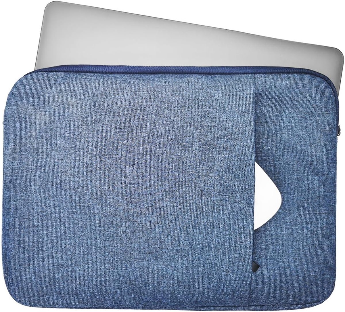 Neopreen sleeve cover 11 inch - zacht materiaal - lichtblauw - beschermt je laptop - ShopVlot