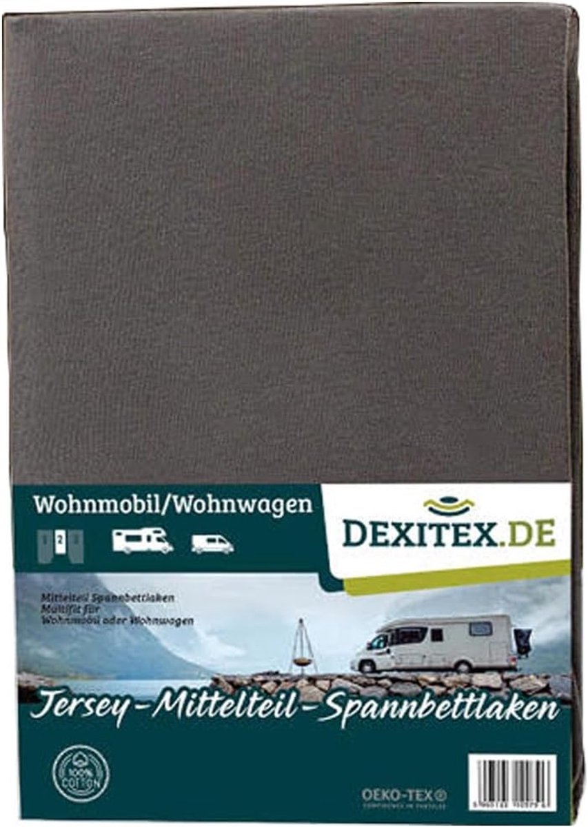 Fitted sheet 35-50 breed/120-145 lang - anthraciet - multifunctioneel - past perfect op elk eenpersoonsmatras - ShopVlot