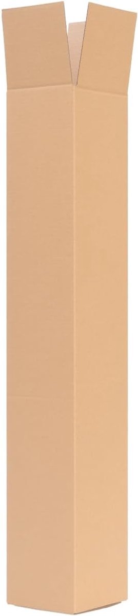 verpacking Vierkante verzendkokers 655 x 105 x 105 mm Bruin [Uitvoering en aantal vrij kiesbaar] 1-golf verzenddoos 20 stuks