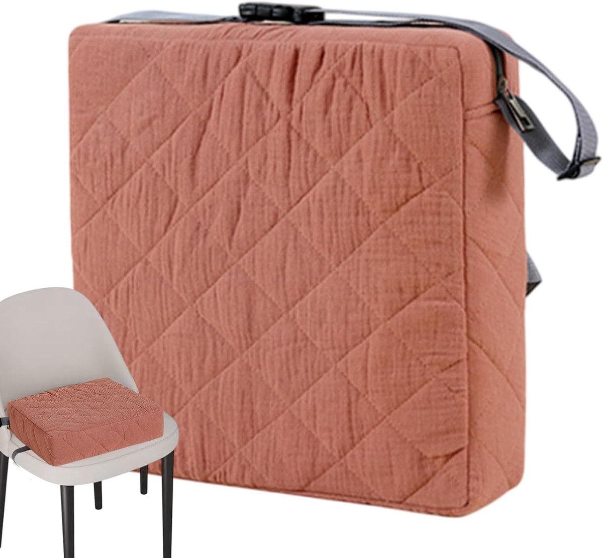 Babyzitje voor tafel, veilige draagbare zitverhoging, babyzitje, huidvriendelijk, gemakkelijk te reinigen, stabiele, verstelbare veiligheidsgordels