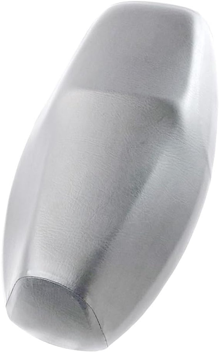 Stoelhoes Universele Motorfiets Lederen Zadelhoes Flexibele Waterdichte Motorfiets Stoelbeschermers Ademend Motorzadelhoes Elastische Band Zitkussen Zilver L