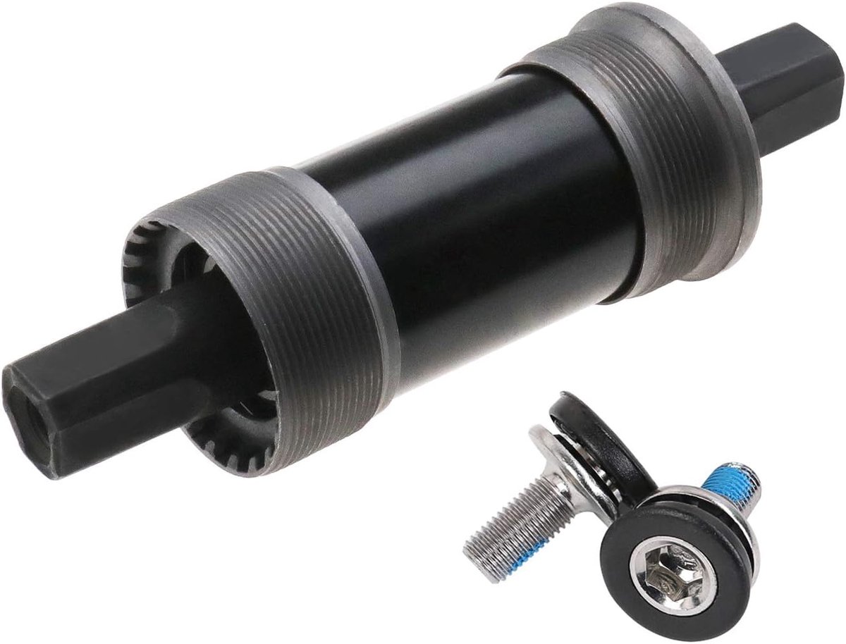 68 mm MTB binnenlager trapas vierkant fietsas verzegeld zwart met waterdichte schroeven voor mountainbike fiets