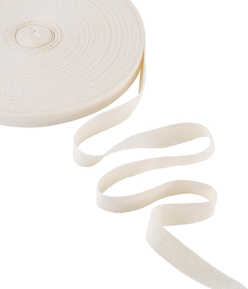 50 m keperstof geweven band 15 mm polyester lint visgraat trim bias bindband voor naaien doe-het-zelf ambachten geschenkverpakking