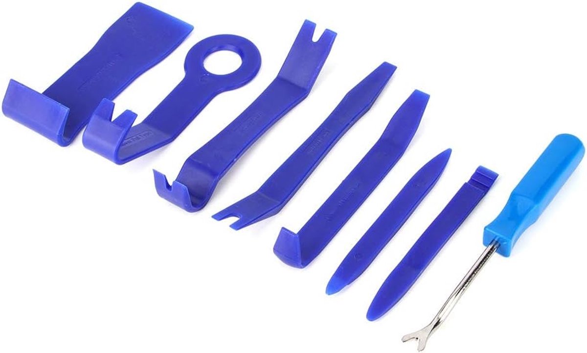 Trim Removal Tool Set 8 Stuks Auto-interieur Trim Demontage Pry 6in Audio Navigatie Removal Reparatie Tool Kit voor Autodeur Panel Dashboard(blauw)