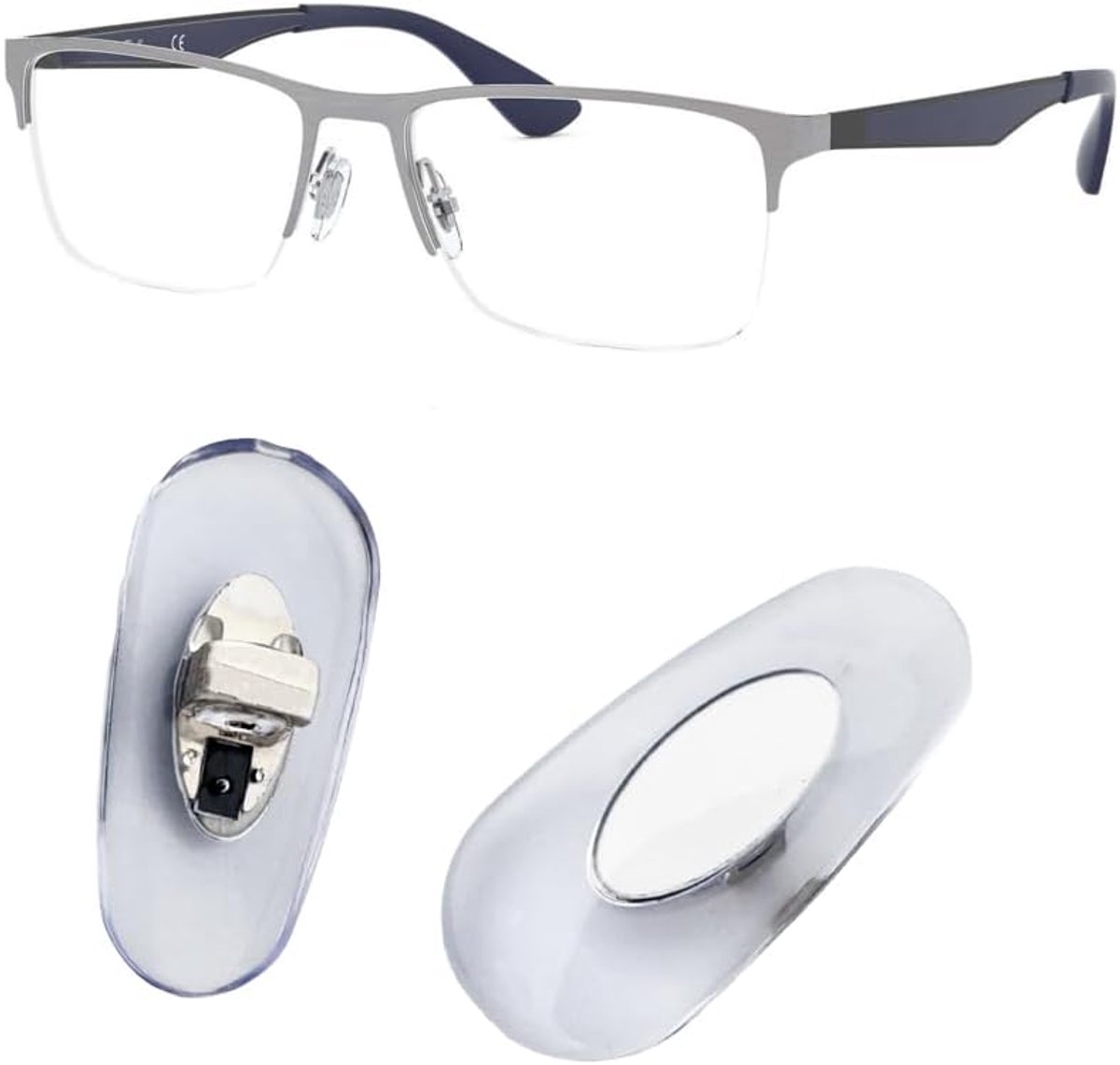 Bril neus pads bril neus pads siliconen vervanging voor Ray-Ban RB6335 Bril Reparatie Kits 16mm
