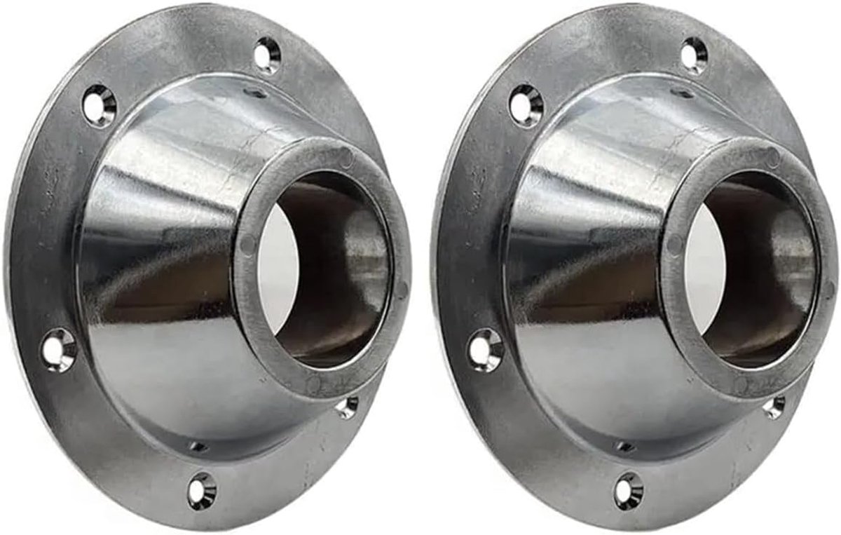 2PCS RV Caravan Tafelbevestiging - Aluminium Basisbevestiging voor Campervan en Motorhome, Zilveren Accessoire voor Jachttafels, Compact Formaat 16.7x16.7x4.5cm