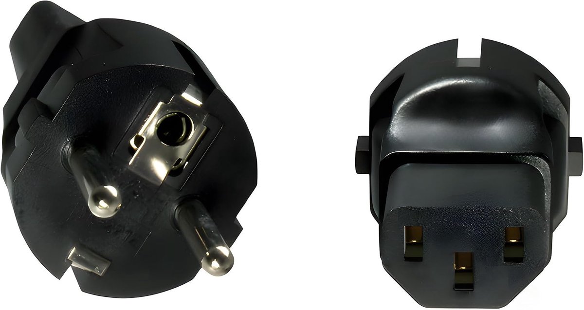 - CEE 7/7 stroomadapter / zwart