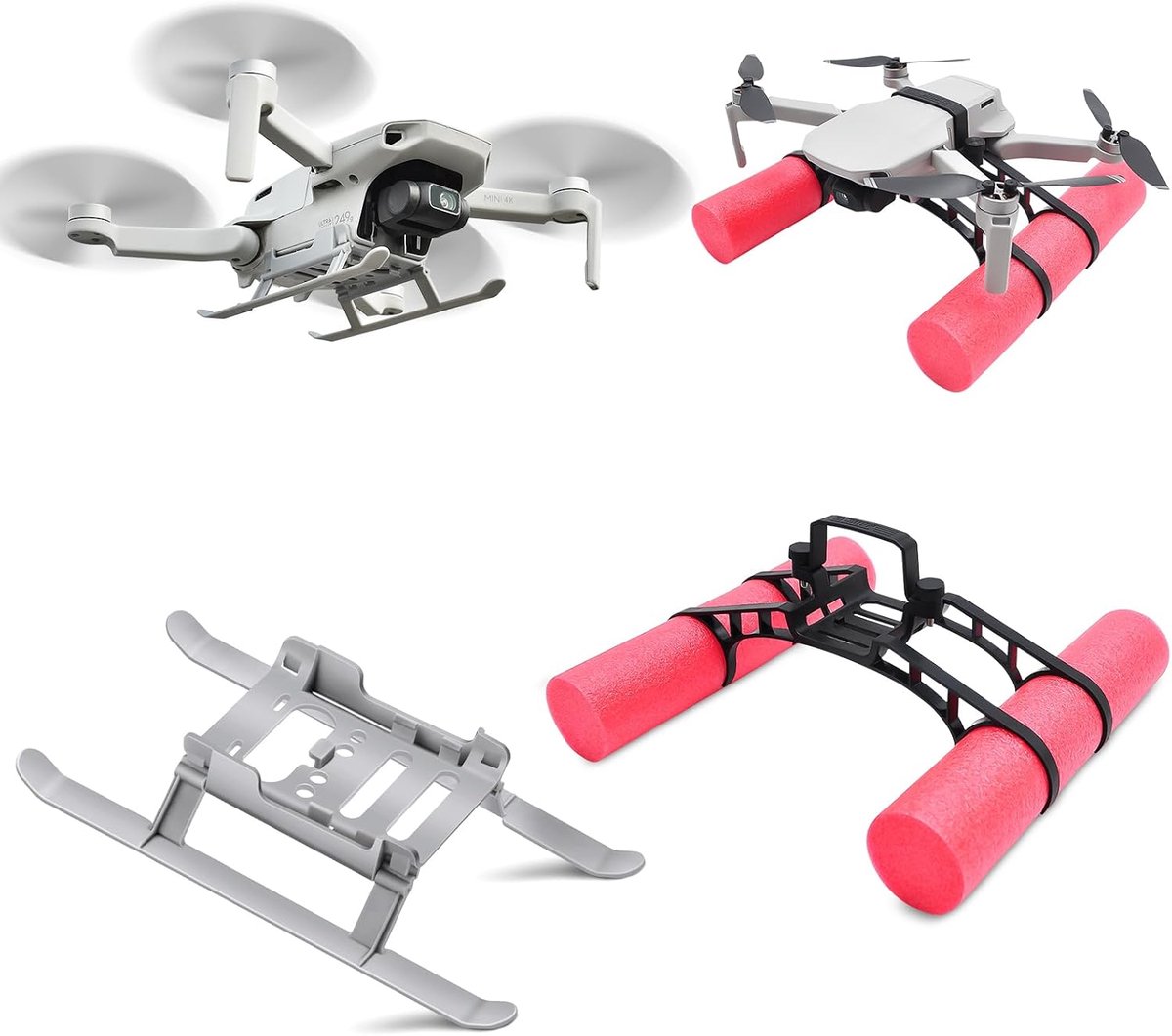 Mini 2 SE chassis en waterchassis voor DJI Mini 2 SE/Mini 2/Mavic Mini/Mini SE accessoires, opvouwbare verlenger Mini 2 Landing Gear Combo
