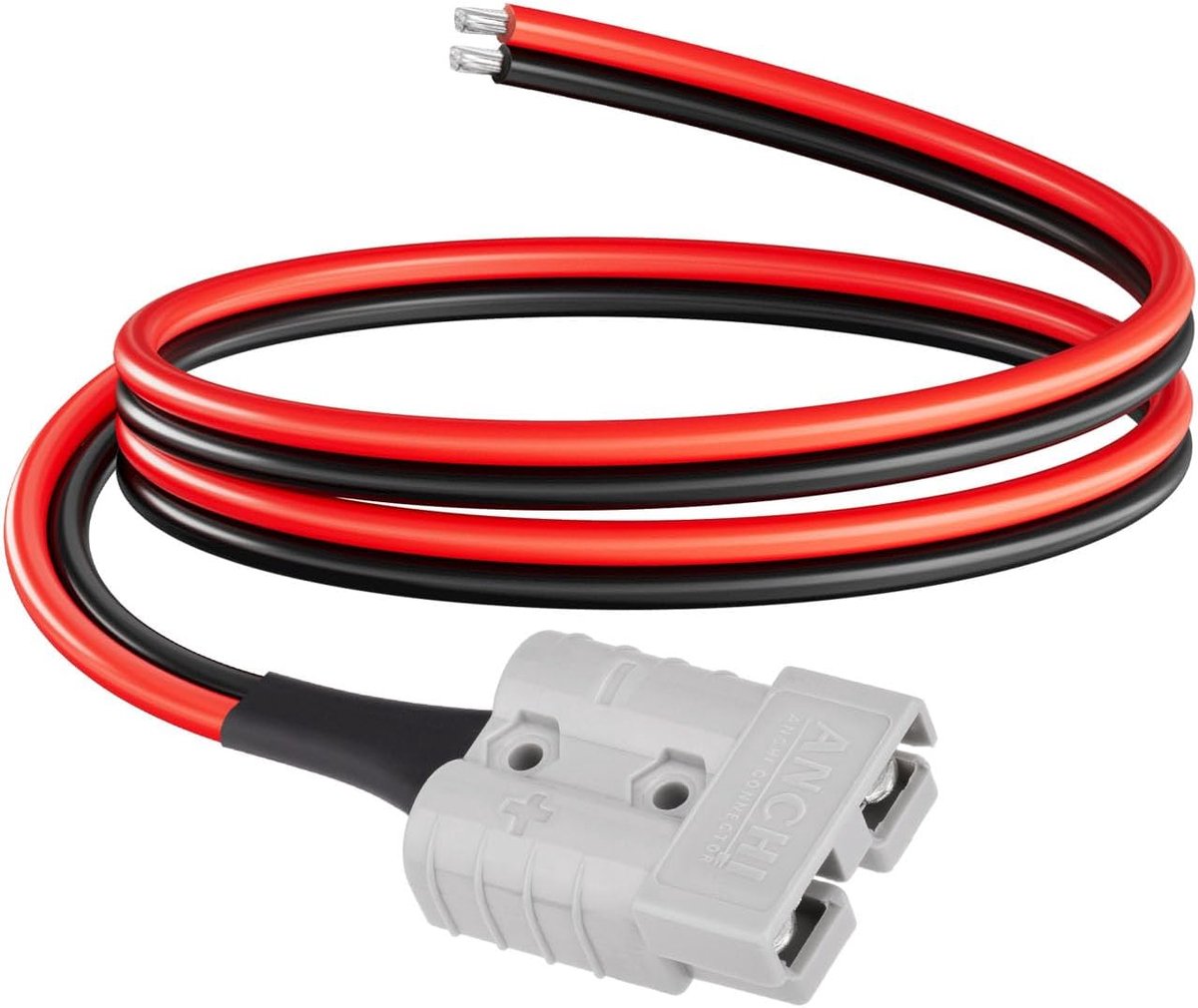 Anderson Connector Kabel 10AWG 2FT - Tinned Copper - 50 Amp - Voor zonne-energie en windenergie systemen - ShopVlot
