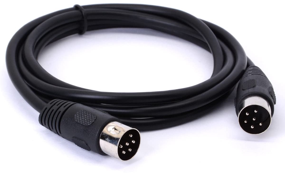 MIDI Audio Kabel 6-Pin - Male DIN Adapter - 1,5 m - Microfoon Converter voor Instrumenten - ShopVlot