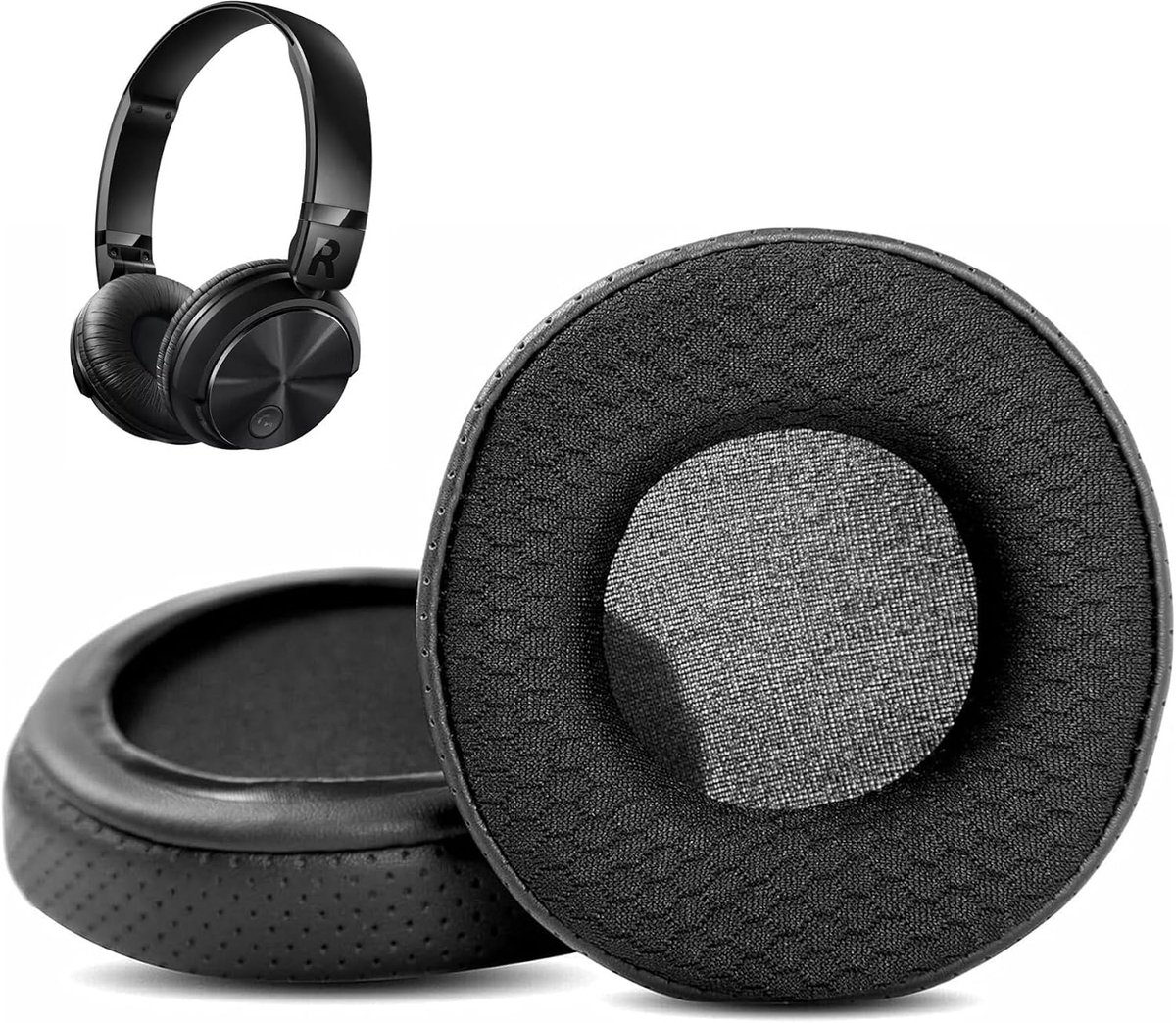 Oorkussens vervangend pad - ademend leer - duurzame stof met geheugenfoam - voor Philips SHL3065 en SHB3060 - ShopVlot