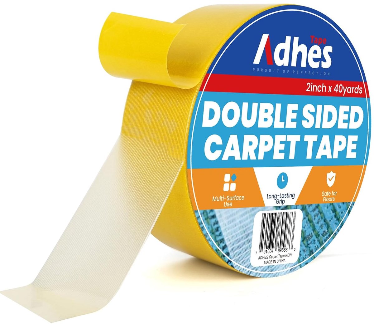 Dubbelzijdig tapijt plakband 5.5cm x 100m - Heavy duty - Afneembaar en residuvrij - Antislip voor houten vloeren - ShopVlot