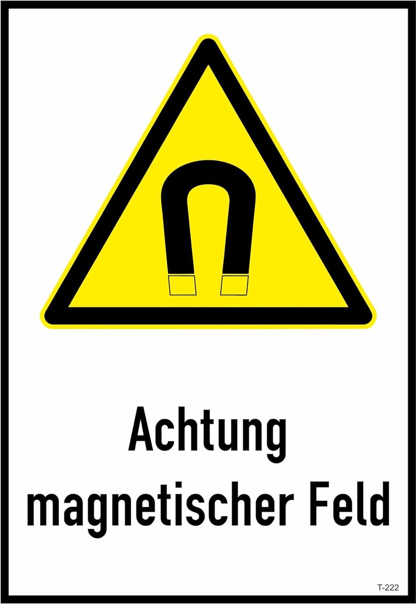 Magnetisch veld sticker 23 x 16 cm - zelfklevend - glossy UV-print - veilig gebruik binnenshuis en buitenshuis - ShopVlot
