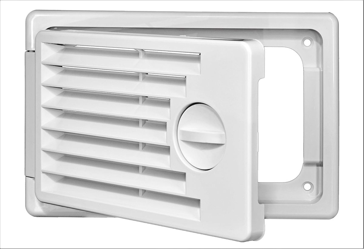 Inspectiedeur 15 x 15 cm - Kunststof - Ventilatiegrille - Eenvoudige toegang - ShopVlot