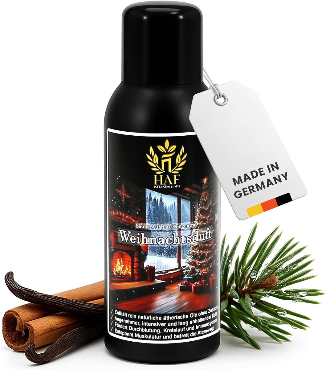 Sauna Infused Concentrate 100 ml - Kerstgeur - Natuurlijke etherische oliën - Intensieve geurbeleving - ShopVlot