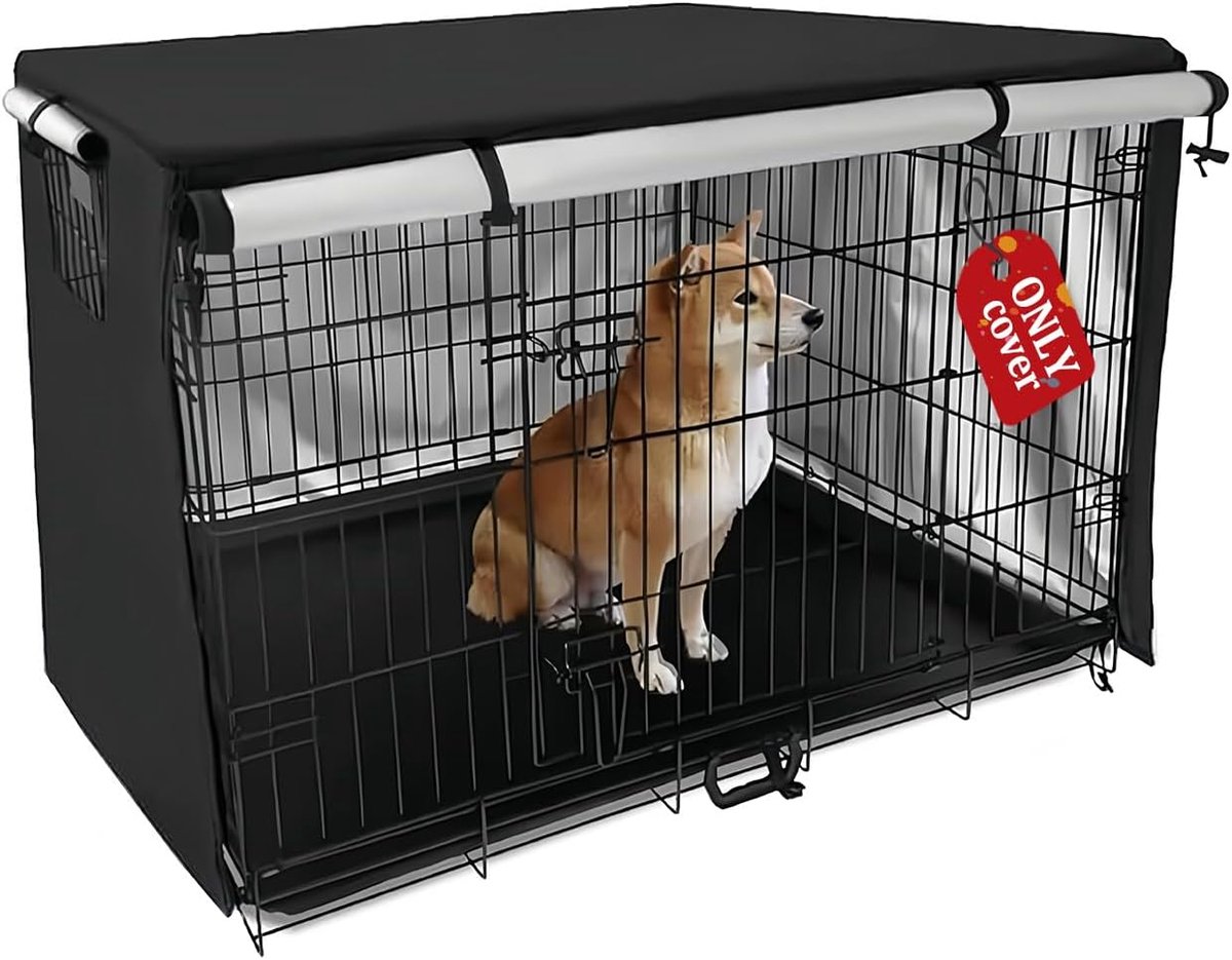 Hondkennel Deksel 36 inch - Waterdicht Oxford - Ventilatieopening - Ideaal voor binnen en buiten - ShopVlot