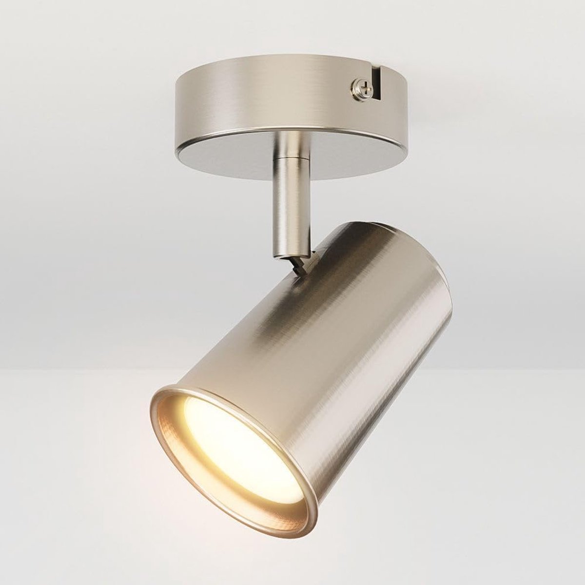 Plafondlamp GU10 5 W - Roterend en dimbaar - Roestvrij staal - Accentverlichting voor woonkamer - ShopVlot