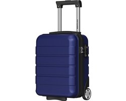 TRVLMORE Handbagagekoffer - 40x30x20 cm - Underseater - 24L - TSA-slot - 2 Wielen - Donkerblauw