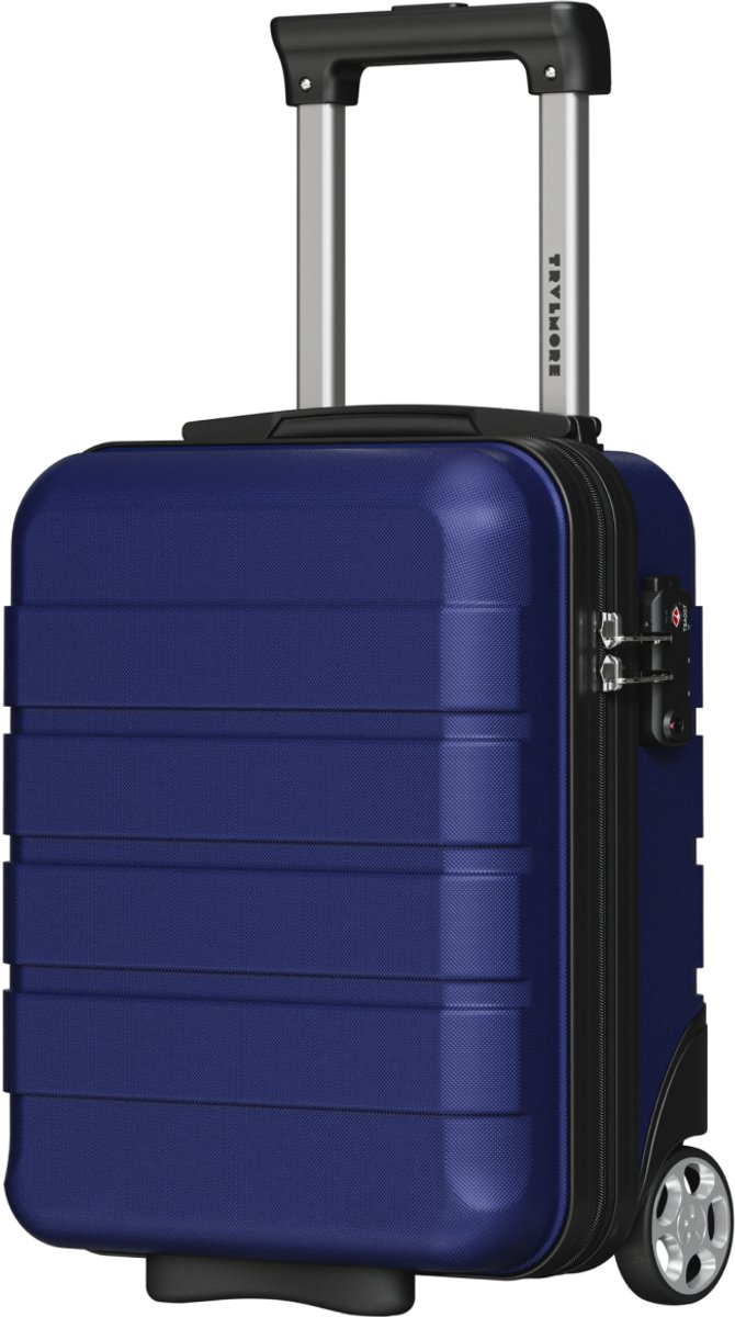 TRVLMORE Handbagagekoffer - 40x30x20 cm - Underseater - 24L - TSA-slot - 2 Wielen - Donkerblauw