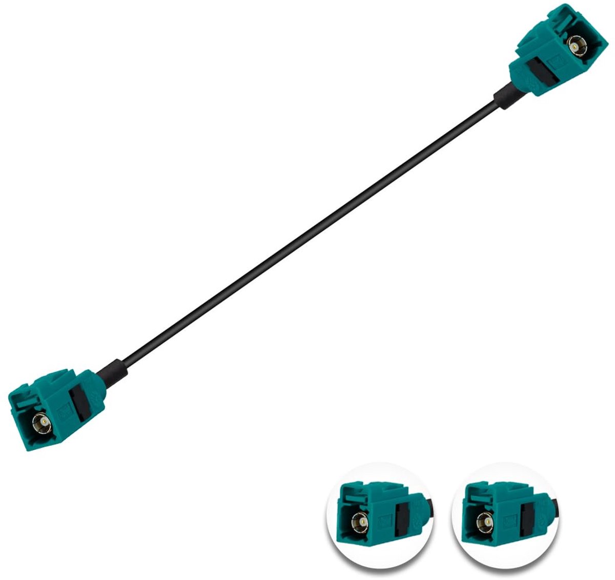 Fakra Z Coaxiale Kabel 6in/15cm - Fakra Z Vrouwelijk - 50 Ohm - Ideaal voor Autostereo GPS - ShopVlot