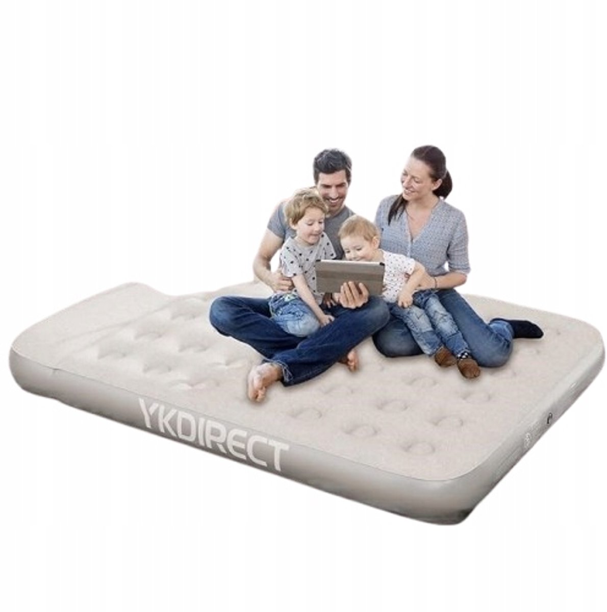 YKDIRECT Dubbel Luchtbed 203x152x22 cm - Comfortabel en duurzaam
