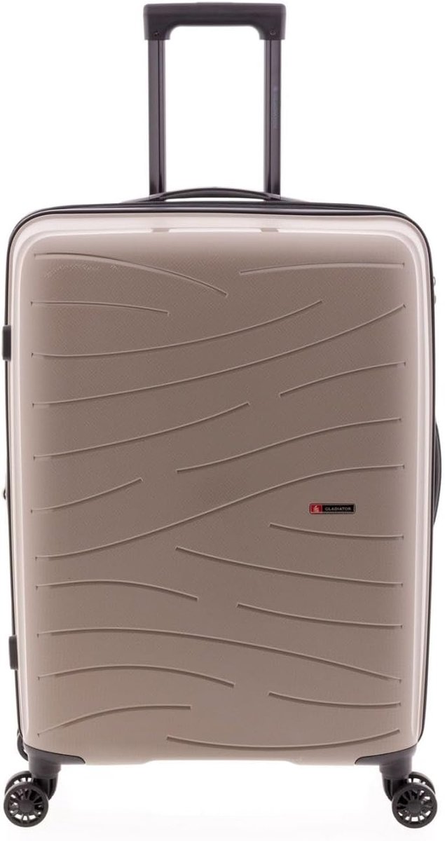 Koffer 60 cm - polypropyleen - 4 dubbele wielen - ideaal voor veilig reizen - ShopVlot