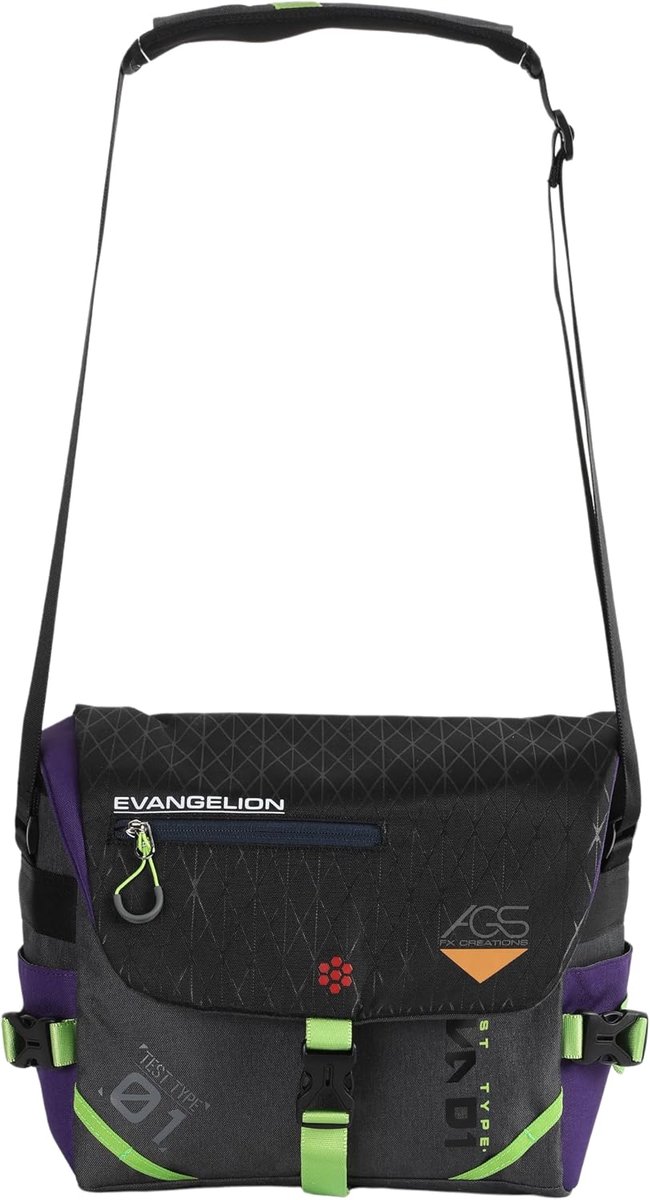 Schoudertas unisex 34x25x13 cm - Evangelion thema - Grote capaciteit - Ideaal voor dagelijks gebruik - ShopVlot
