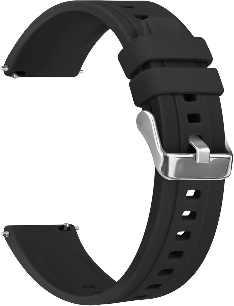 Horlogebandje 22 mm - siliconen - snelsluiting - comfortabel en stijlvol - ShopVlot