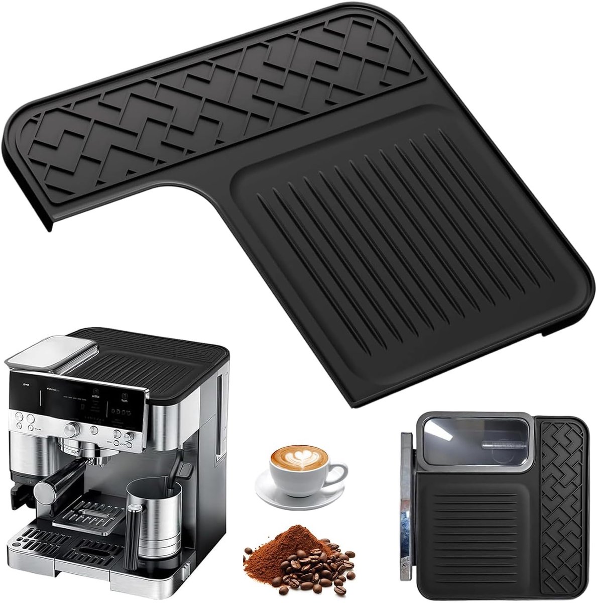 Siliconen mat voor espressokoffiezetapparaat ES601 - antislip - waterdicht - beschermt oppervlak - ShopVlot