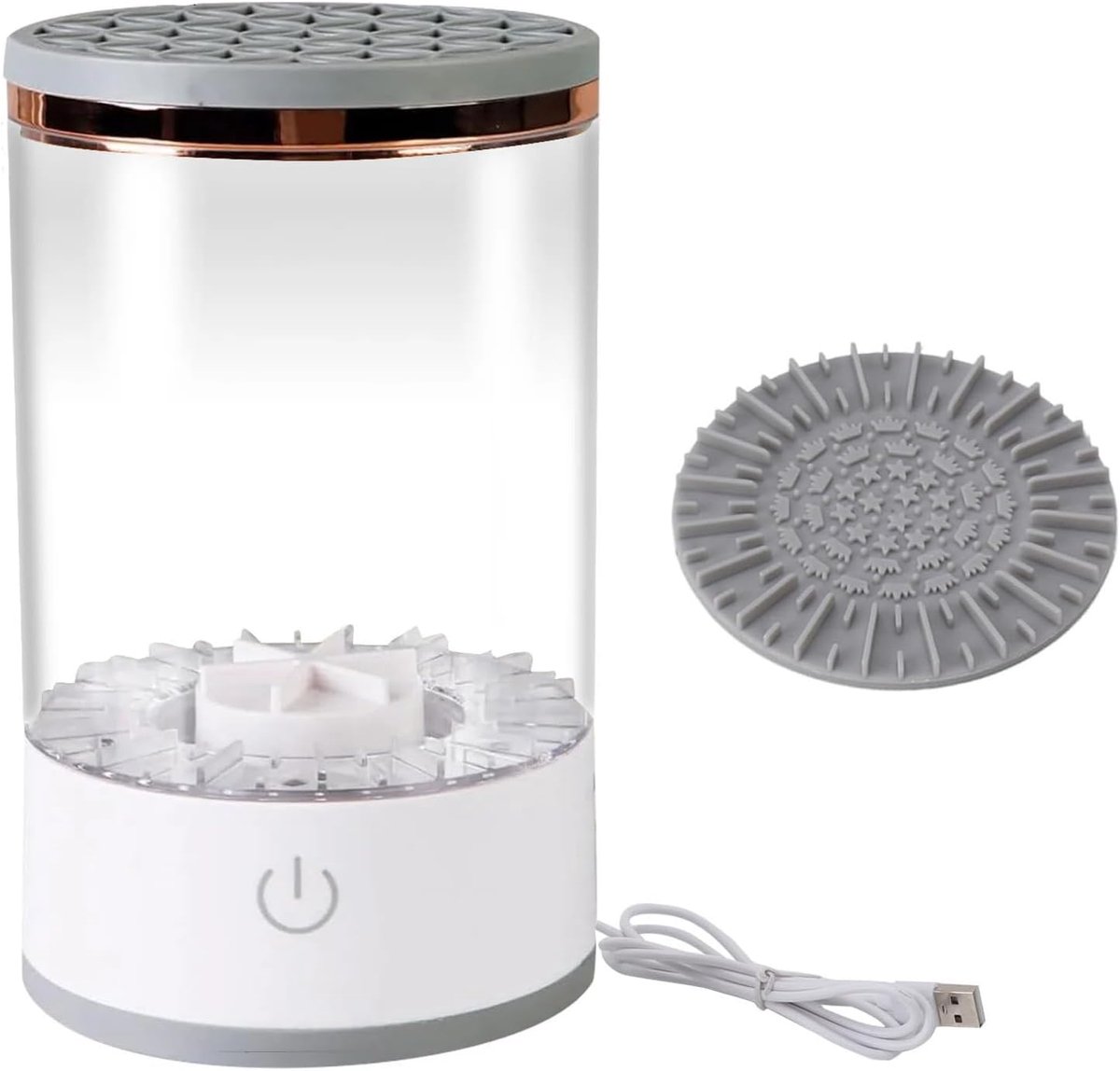Make-upkwasten reiniger en droger - 3 in 1 multifunctioneel - geluidsgolven vibratie - zacht reinigen - ShopVlot