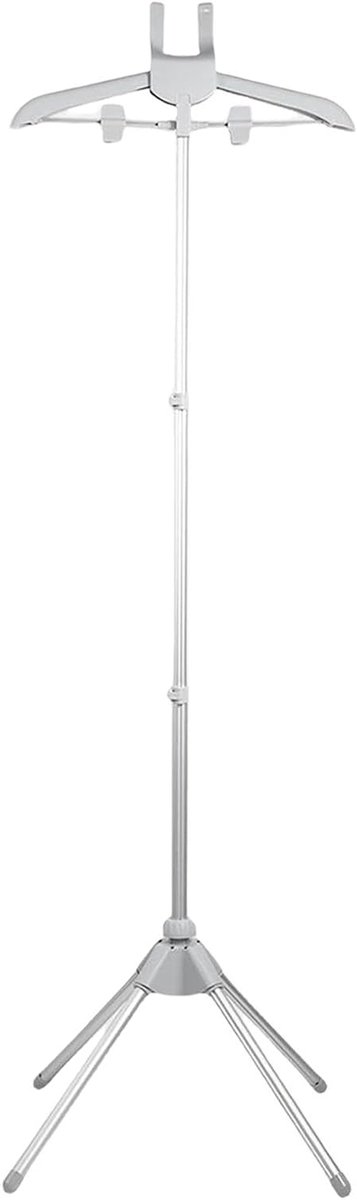 Stoomrek Kleding - Stoomhouder Standaard - Kreukels Verwijderen - In Hoogte Verstelbaar - 85-160 cm - Grijs