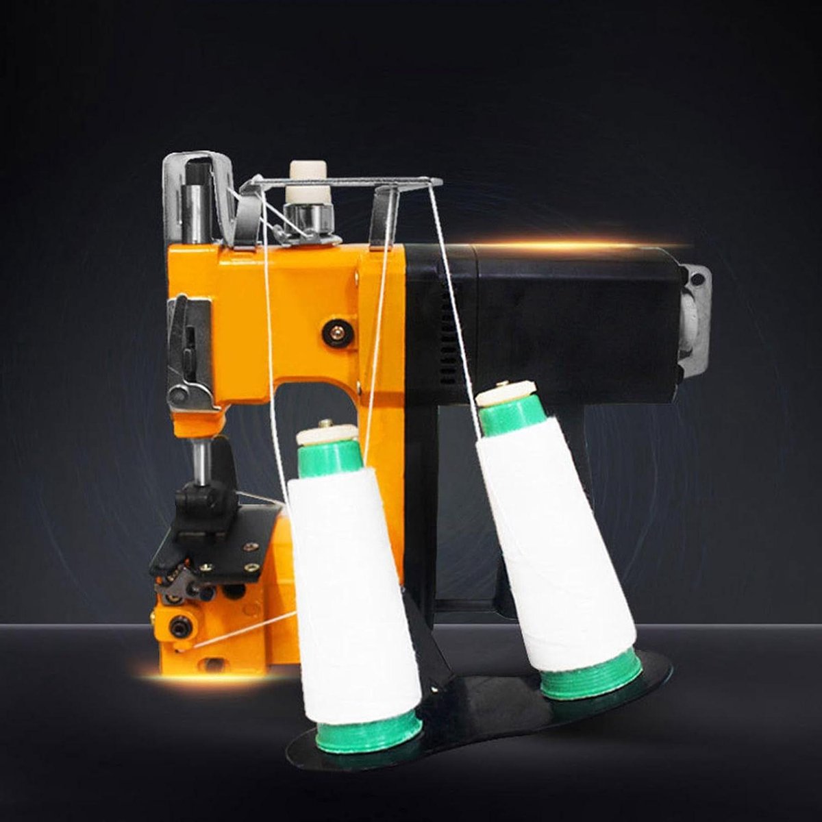 Elektrische Naaimachine - Zaksluitmachine Bag Sealer - Verpakkingen Afdichten - Automatisch Draadsnijden - 7-10 mm Steeklengte - Grijs