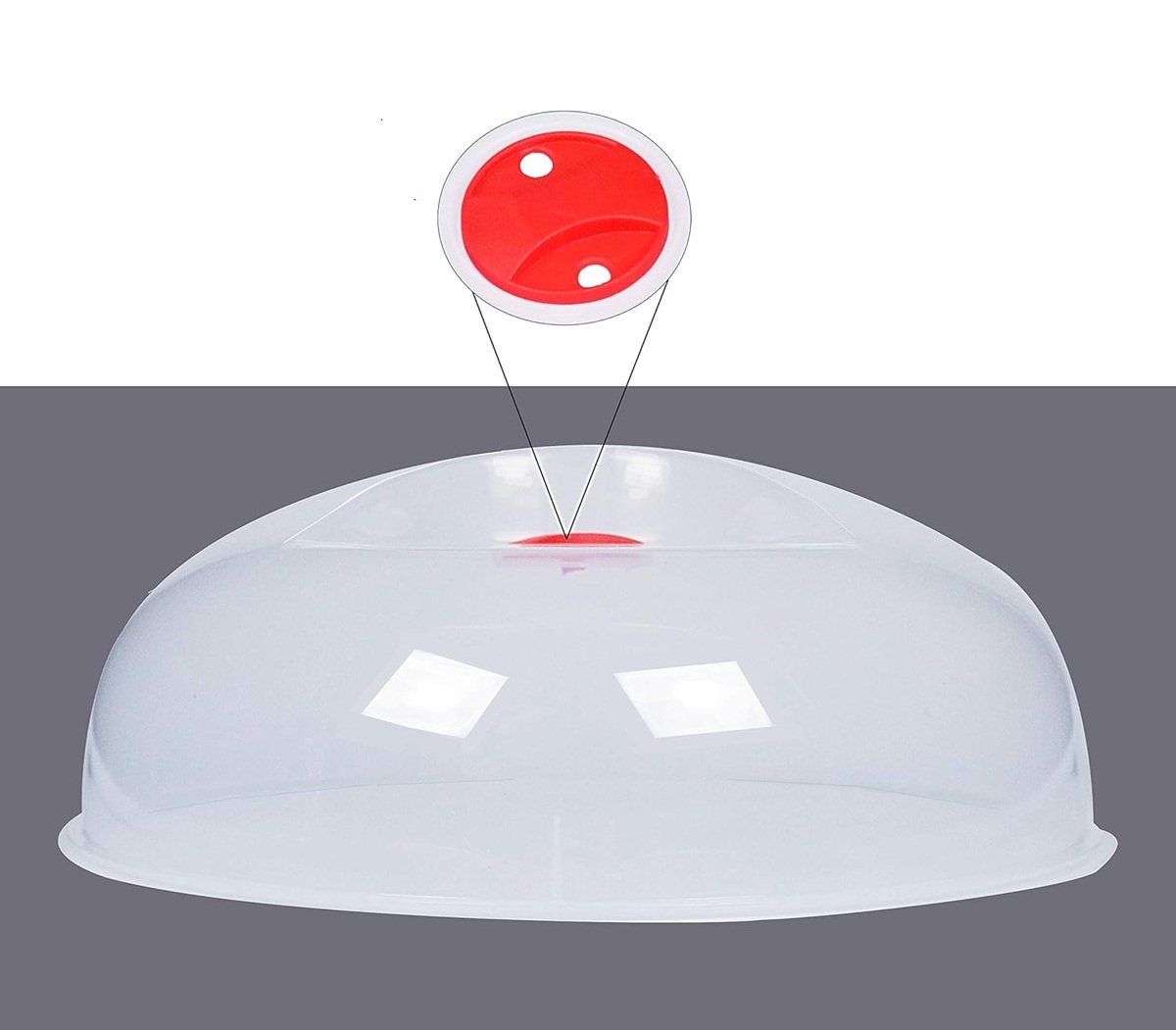 Deksel voor Magnetron 26cm - Voorkomt Spatten