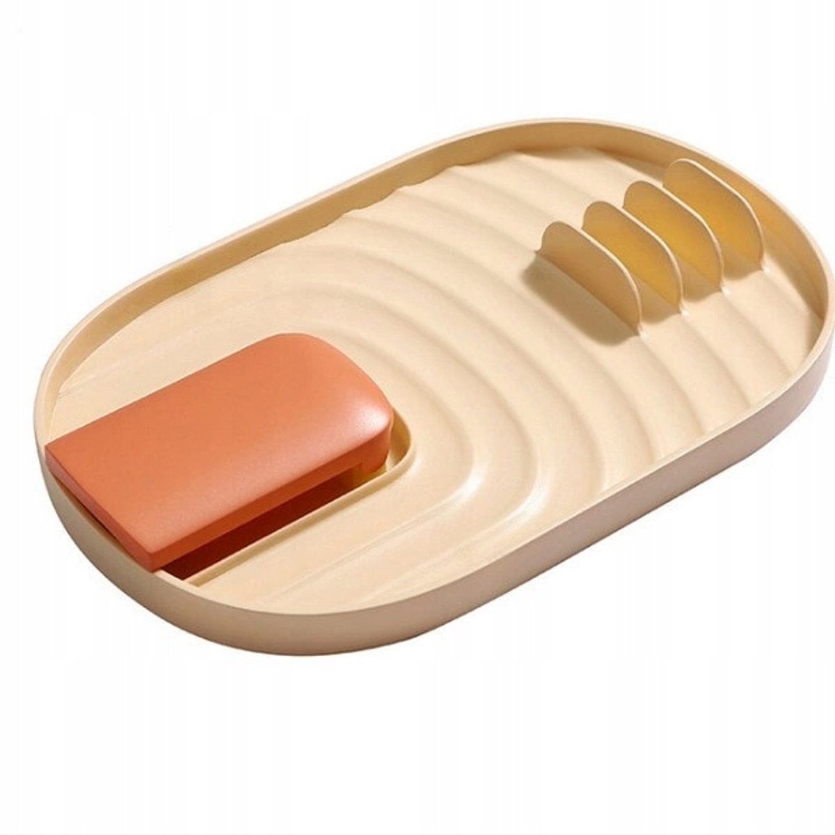 Lichtroze Lepel- en Dekselhouder, Keuken Organizer