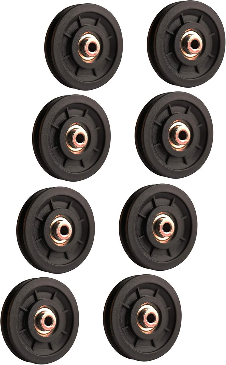 Gym Pulley Wheel 90mm - Universele Lagers - Slijtvast en Duurzaam - Ideaal voor Fitnessapparatuur - ShopVlot