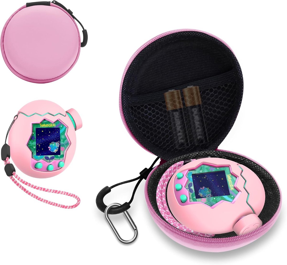 Siliconen hoes voor Tamagotchi Paradise - EVA opbergtas - schokbestendig en stofdicht - ideaal voor virtuele huisdieren - ShopVlot