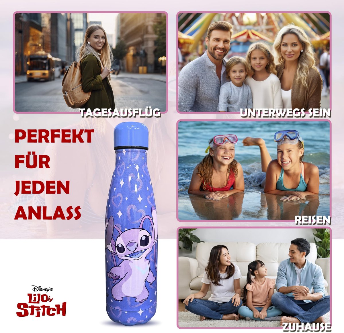 Drinkfles 500 ml - BPA-vrije thermische aluminium fles - geïsoleerd - ideaal voor kinderen - ShopVlot