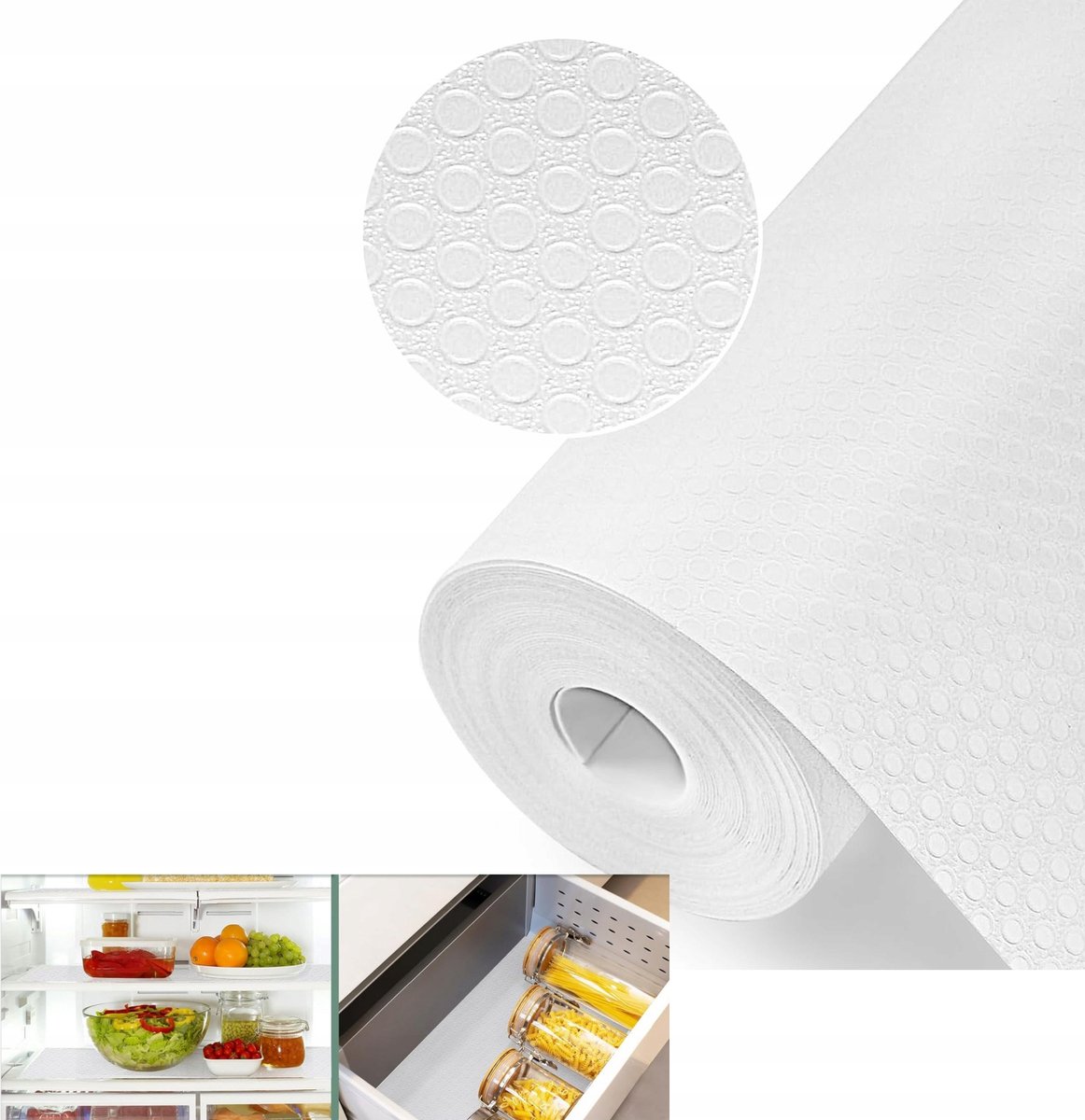 Antislip Mat 600x60cm voor Lades, Kasten, Koelkast - Beschermend & Afwasbaar