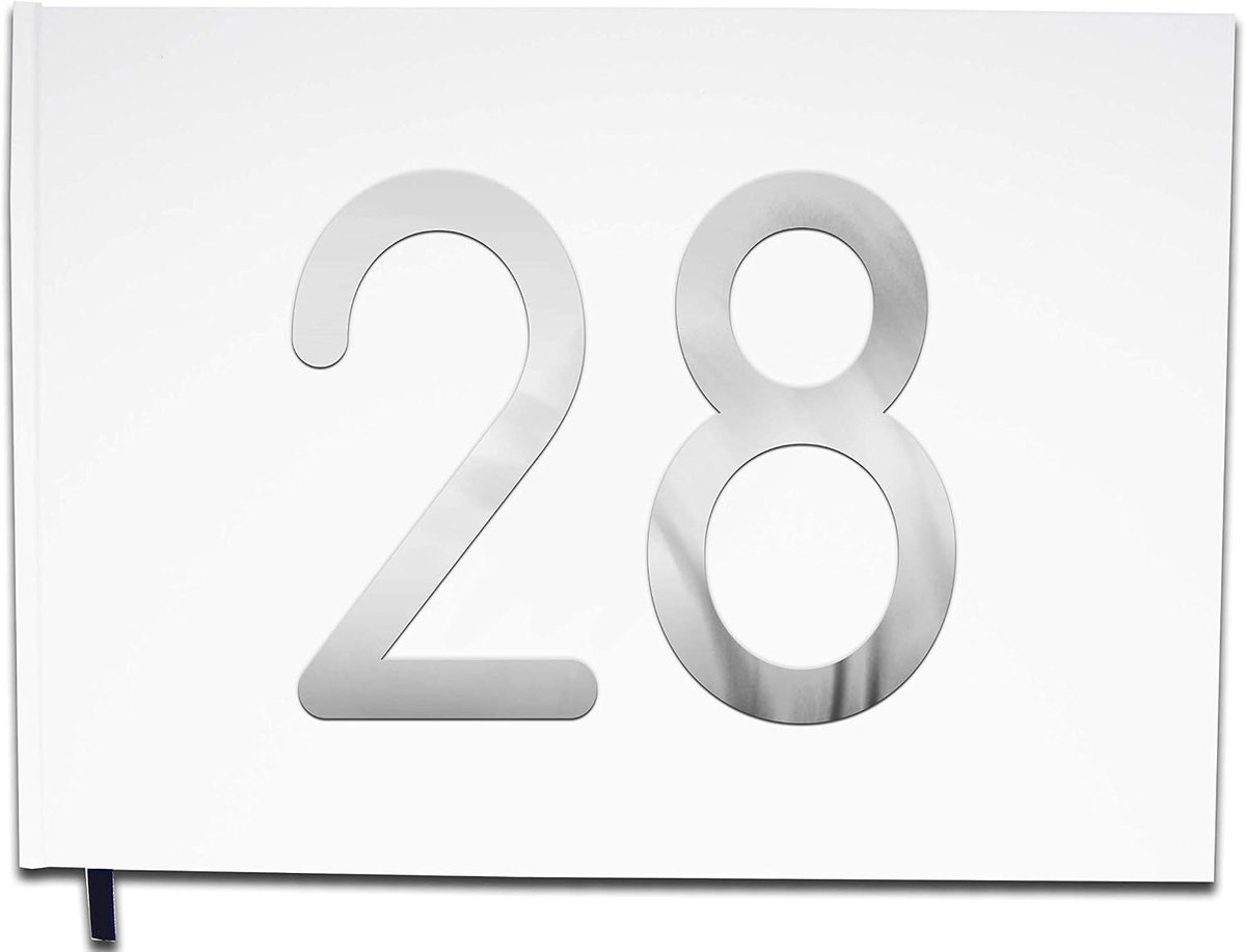 Gastenboek 28 jaar - 100 pagina's - premium kwaliteit - ideaal voor feestelijke momenten - ShopVlot