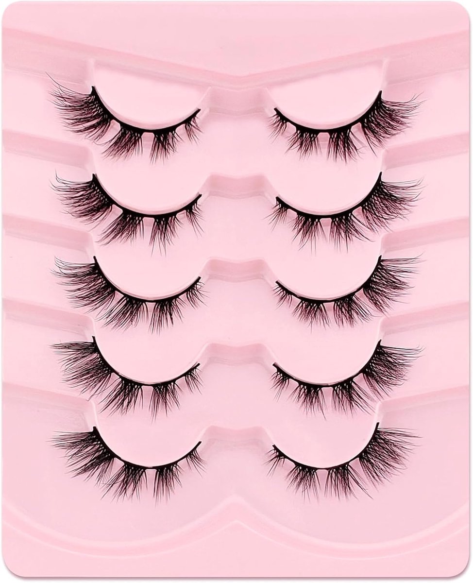 Valse Wimpers Cat Eye Fluffy Volume - Herbruikbaar Handgemaakt - Natuurlijke Look - Ideaal voor een Sexy Oogopslag - ShopVlot