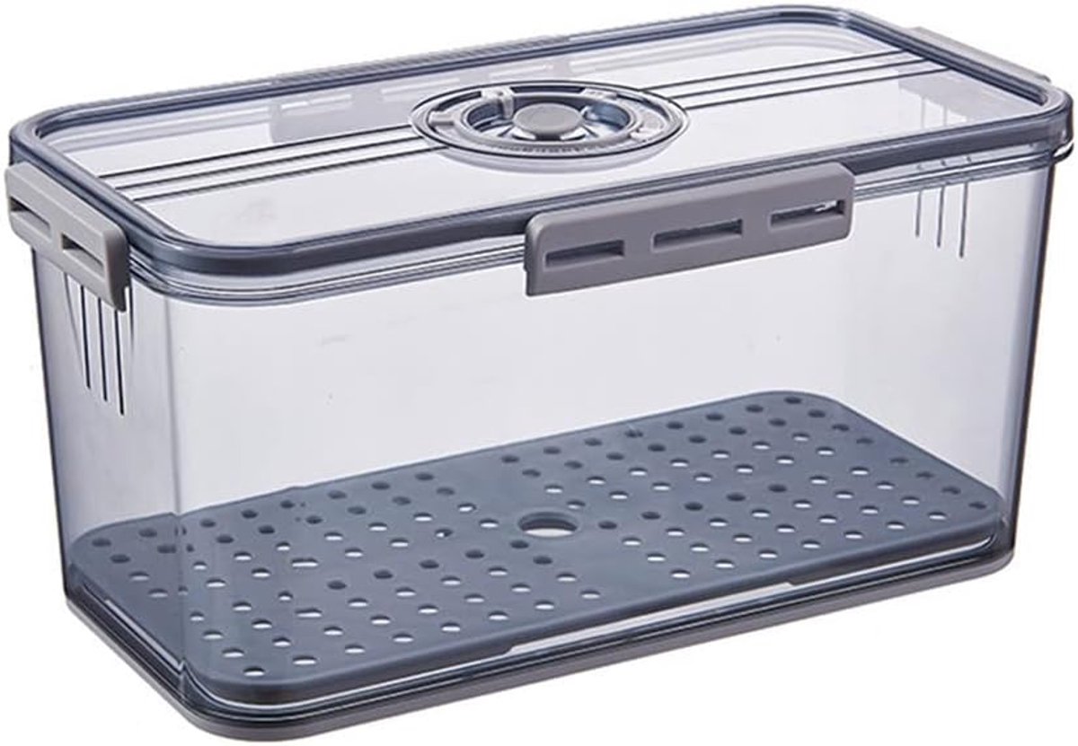 Koelkast Organizer 32,5 x 17,5 x 15,3 - Stapelbaar - Siliconen afdichting - Perfecte koelkastopslag - ShopVlot