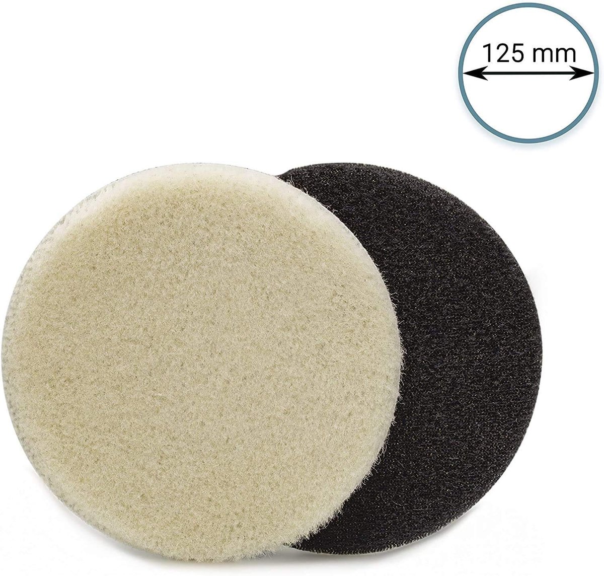 Wool Pad Ø 125 mm - Hoogwaardige schapenvacht - Snelle snijervaring - Duurzaam en sterk - ShopVlot