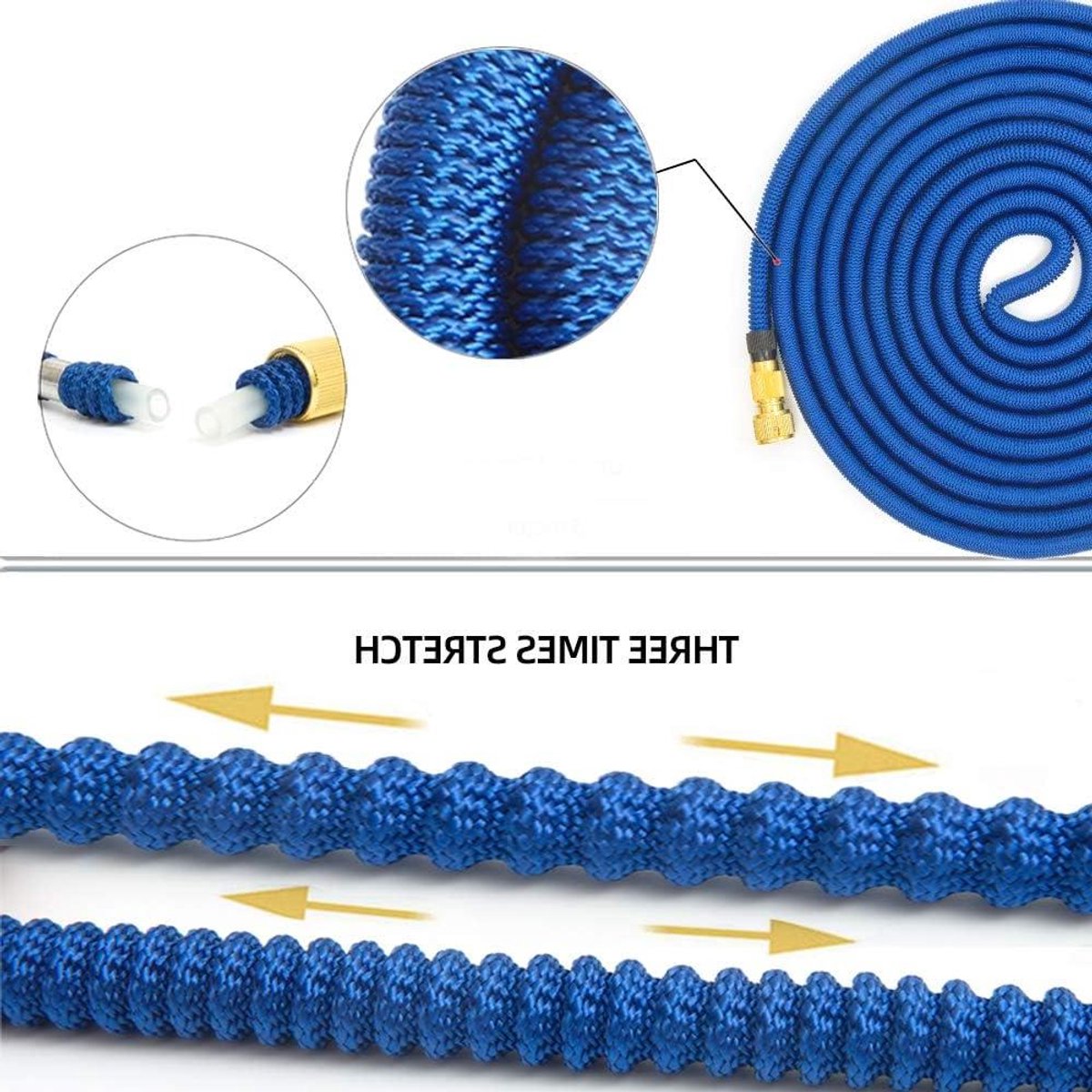Tuinslang Uitbreidbaar - Flexibele Waterslang - Auto Wassen - Krimpt Automatisch - 7.5 Meter - Groen