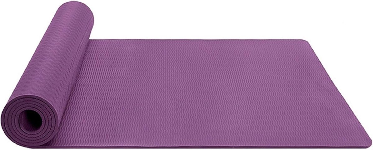 Yoga Mat 6mm x 183cm x 61cm - TPE - anti-slip - beschermt gewrichten - SnelShoppen