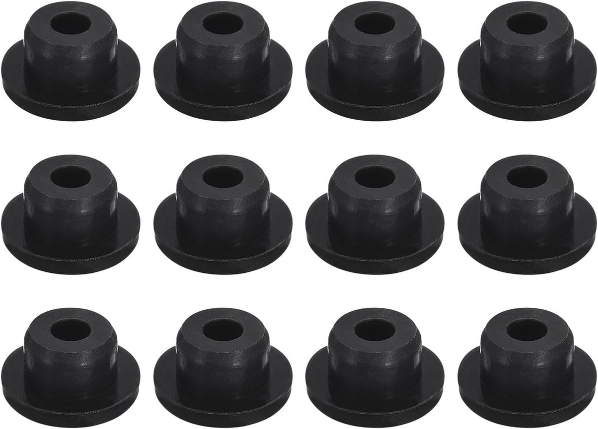 6 stuks doppen voor zwarte gaten, H17 rubberen stoppen waterdicht voor boring 17 mm