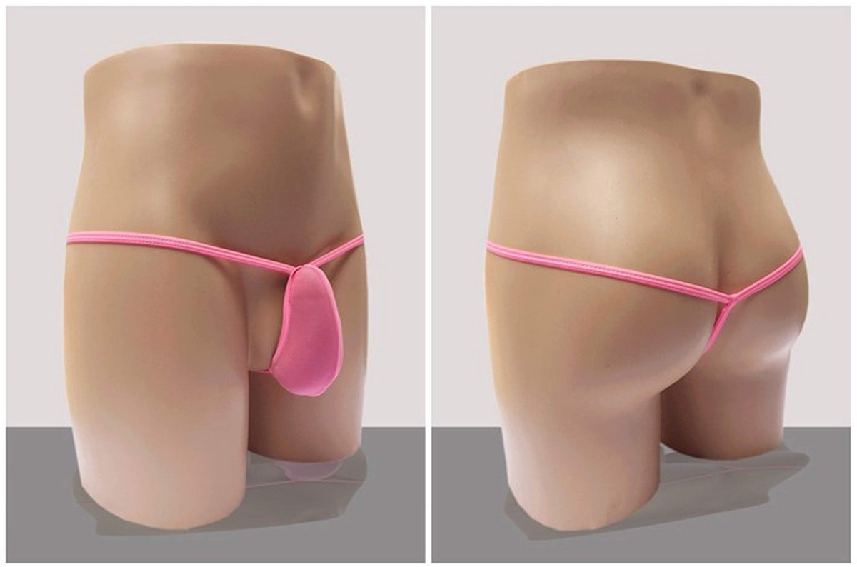 String ondergoed mannen XL - roze tanga - sexy design - voor zelfvertrouwen - SnelShoppen